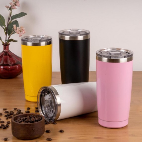 500 Ml Paslanmaz Çelik Şeffaf Kapaklı Termos - 5590
